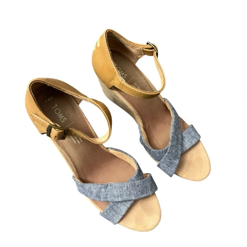 TOMS Sienna wedge sandals Size 9.5